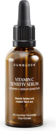 JUNGLÜCK Gesichtsserum Vitamin C Sensitiv Serum - mindert Rötungen, 1-tlg., Gleicht fahlen und müden Teint aus