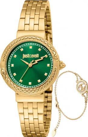 Just Cavalli JC1L311M0035 Damen-Uhr und Armband Geschenkset