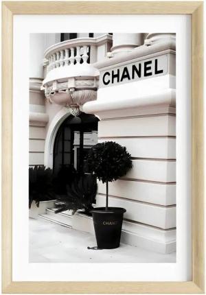JUSTGOODMOOD Poster Premium ® Chanel Geschäft Poster · ohne Rahmen, Poster in verschiedenen Größen verfügbar