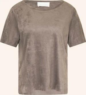 Juvia T-Shirt BELINDA in Lederoptik