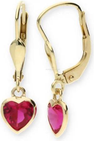 JuwelmaLux Paar Ohrhänger JuwelmaLux Kinder Ohrhänger 333/000 (8 Karat) Gold mit Herz Zirkonia J (kein Set, 2-tlg., inkl. edelm Schmucketui)