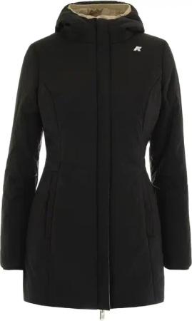 K-Way - Reversible Beige And Black Waterproof Jacket - Größe XL - beige