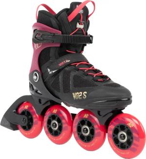 K2 - VO2 S 90 Short Cuff Inlineskates Damen burgandy pink