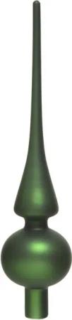 Kaemingk Christbaumspitze, Christbaumspitze Glas 26cm piniengrün matt