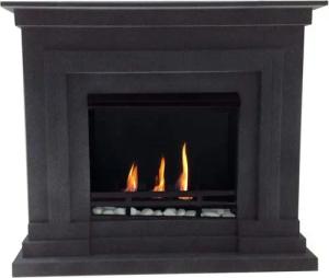 Kaminbau Mierzwa Echtfeuer-Dekokamin Berlin (Deluxe, Brenngel & Bio-Ethanol Kamin inkl. regulierbarer Brenner & Zubehör), Farbwahl, Gelkamin, Ethanolkamin, Kaminofen, Bodenkamin