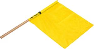 Kampfrichterfahne Colour Holz-Griff Gelb Leichtathletik Unisex Gelb