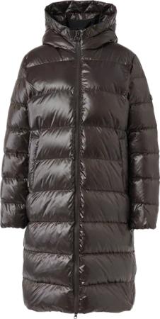 Kapuzen-Steppmantel mit recycelter Daune
