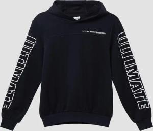 Kapuzensweatshirt mit Naht-Detail und Schriftprint