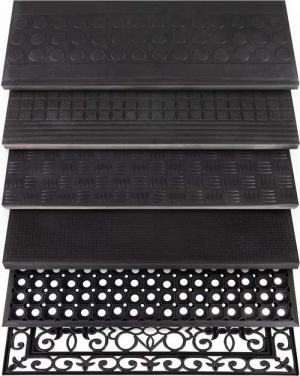 Karat Stufenmatte Stufenmatte aus Gummi, wetterfest & rutschhemmend