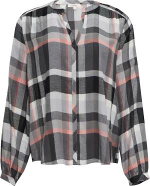 Karierte Bluse aus Viskosemix