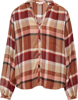 Karierte Bluse aus Viskosemix