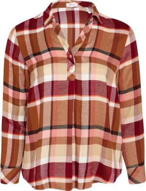 Karierte Bluse mit Hemdkragen