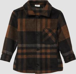 Kariertes Overshirt in Woll-Optik