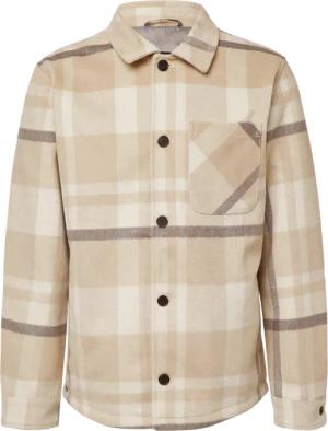 Kariertes Overshirt mit seitlichen Eingrifftaschen