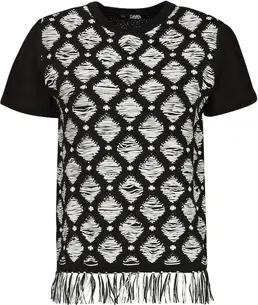 Karl Lagerfeld  Blusen S/SLV BOUCLE KNIT TOP