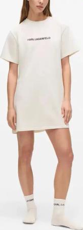 Karl Lagerfeld - Pyjama-Geschenkset mit Logo - Größe XL - creme