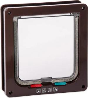 Karlie Katzenklappe Katzentür 4-Wege Mauer braun