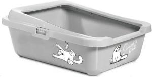 Karlie Katzentoilette Simons Cat Katzentoilette mit Rand grau