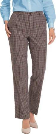 Karohose Comfort-Schnitt - braun - Gr. 255 von Goldner Fashion