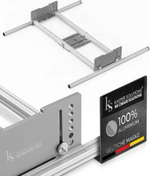 Kasper Solutions® Oberfräse Planfräsvorrichtung - Oberfräse Führungsschiene XXL, (Oberfräse Führungsschiene, Planfräsvorrichtung), Oberfräse Führungsschiene
