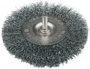 Kegelbürsten-Aufsatz Stahldraht-Scheibenrundbürste 75 mm gewellt