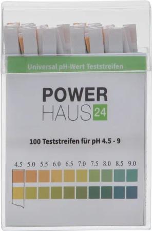 Keksdose POWERHAUS24 Urin & Speichel pH Teststreifen, Messb, Metal