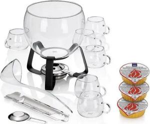 kela Bowle-Set Juntos, Feuerzangenbowle-Set 15-tlg inkl. Brenner & 3mal Sicherheitsbrennpaste