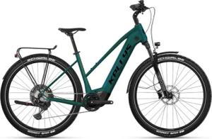 Kellys E-CRISTY 90 P Green 29" 725 Wh Trapez E-Tourenbike in Dunkelgrün
