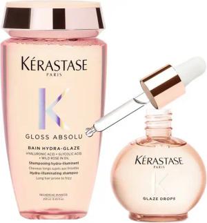 Kérastase Haarpflege-Set Kérastase Gloss Absolu 2er Set Shampoo & Glaze Drops Geschenkset, 2-tlg., Hochglanz