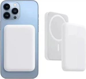 Kevin Frotscher (FroShop) MagSafe Akku Powerbank für Original Apple iPhone 12 13 14 15 Pro Plus Powerbank iPhone 16 17 Pro Max Plus SE 10000 mAh, USB-C Anschluss Kabellos Magnetisch Dünn Leicht - Farbe Weiß