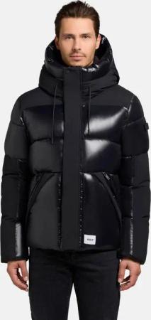 khujo Steppjacke Alst Schimmernde Herren Jacke mit innenliegenden Rucksack-Trägern