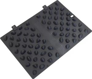 Kiesel-Puzzlematte Pebble Hart, Dunkelgrau Functional Training Unisex