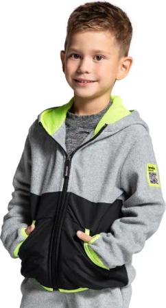 Kinder Fleecejacke Wandern warm ZL4 grau