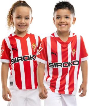 Kinder Football offizielles real sporting de gijón puma fußballtrikot für Rea
