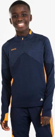 Kinder Fußball 1/2 Zip Sweatshirt - CLR marineblau/orange