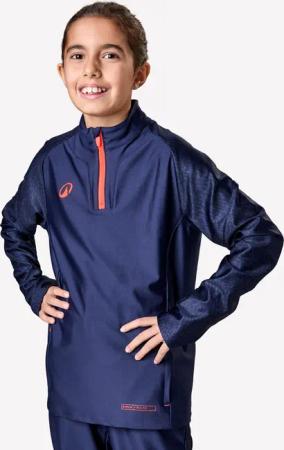 Kinder Fußball Sweatshirt 1/2 Zip - Viralto Roarr marineblau/rot