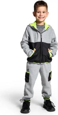 Kinder Wandern Jogginghose Fleece ZL4 grau