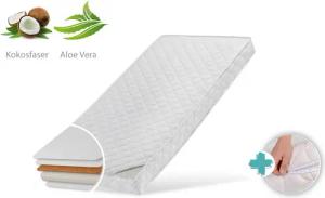 Kindermatratze KOKOS mit gestepptem Aloe Vera-Bezug, Kids Collective, 10 cm hoch, Babymatratze 60x120I70x140I80x160I80x180I90x200