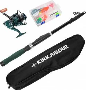 KIRKJUBØUR® "Agnatha" Teleskop-Angelrute Set 2,40 m
