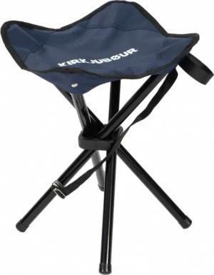 KIRKJUBØUR® "Freydis" klappbarer Vierbein Outdoor Hocker blau