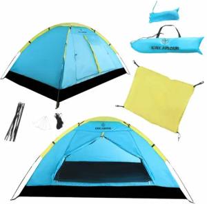 KIRKJUBØUR® "Vindr" 1 Person-Camping-Zelt türkis