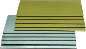 KITCHENDREAM Tortenplatte CakeBoard Set Kuchenplatte eckig gold UND silber in 3 mm starker Pappe, (5-tlg)