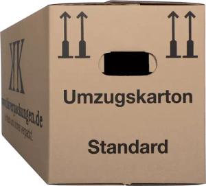 KK Verpackungen Aufbewahrungsbox (Spar-Set, 10 St., 10er-Set), Umzugskartons Umzugskiste Bücherkarton in Basicqualität Braun