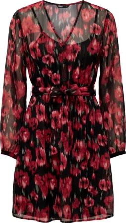 Kleid langarm und V-Ausschnitt, Frau Only Onlmarise Lurex CS Ptm