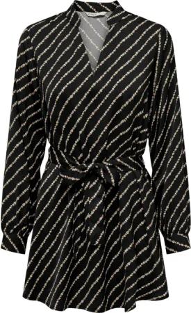 Kleid langarm und V-Ausschnitt, Frau Only Onlthalia Bf Ptm