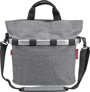 KLICKfix City-Tasche Bikebasket oval Reisenthel grau 17,5 x B 31 x H 34cm