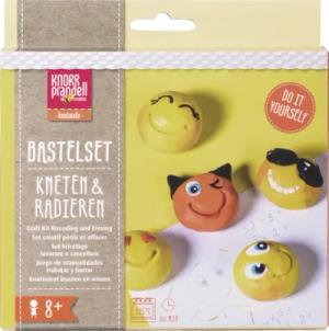 KNORR PRANDELL 212159100 Bastel-Set "Be Happy" Kneten & Radieren