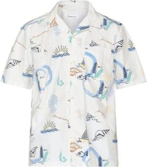 KnowledgeCotton Apparel Bedrucktes Kurzarm-Hemd