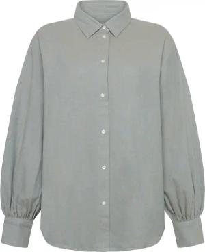 KnowledgeCotton Apparel Damen Fisbone Flanel Balloon Arms Bluse