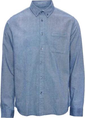 KnowledgeCotton Apparel Hemd Blau - Größe XL